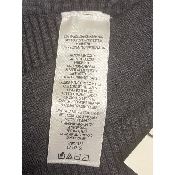 Calvin Klein Jeans Soft Ribbed Knit Joggers & mockneck top gray SET, size M, NWT - Picture 4 of 11